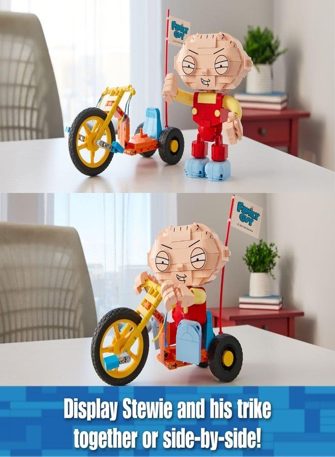 Brickcraft Family Guy Stewie on Trike Building Kit, 429 Piece Construction Set, Collectible Figure & TV Show Memorabilia Gift for Fans,Kids and Adult Builders Ages 8+ for Display on Desk Shelf or Room - Image 3